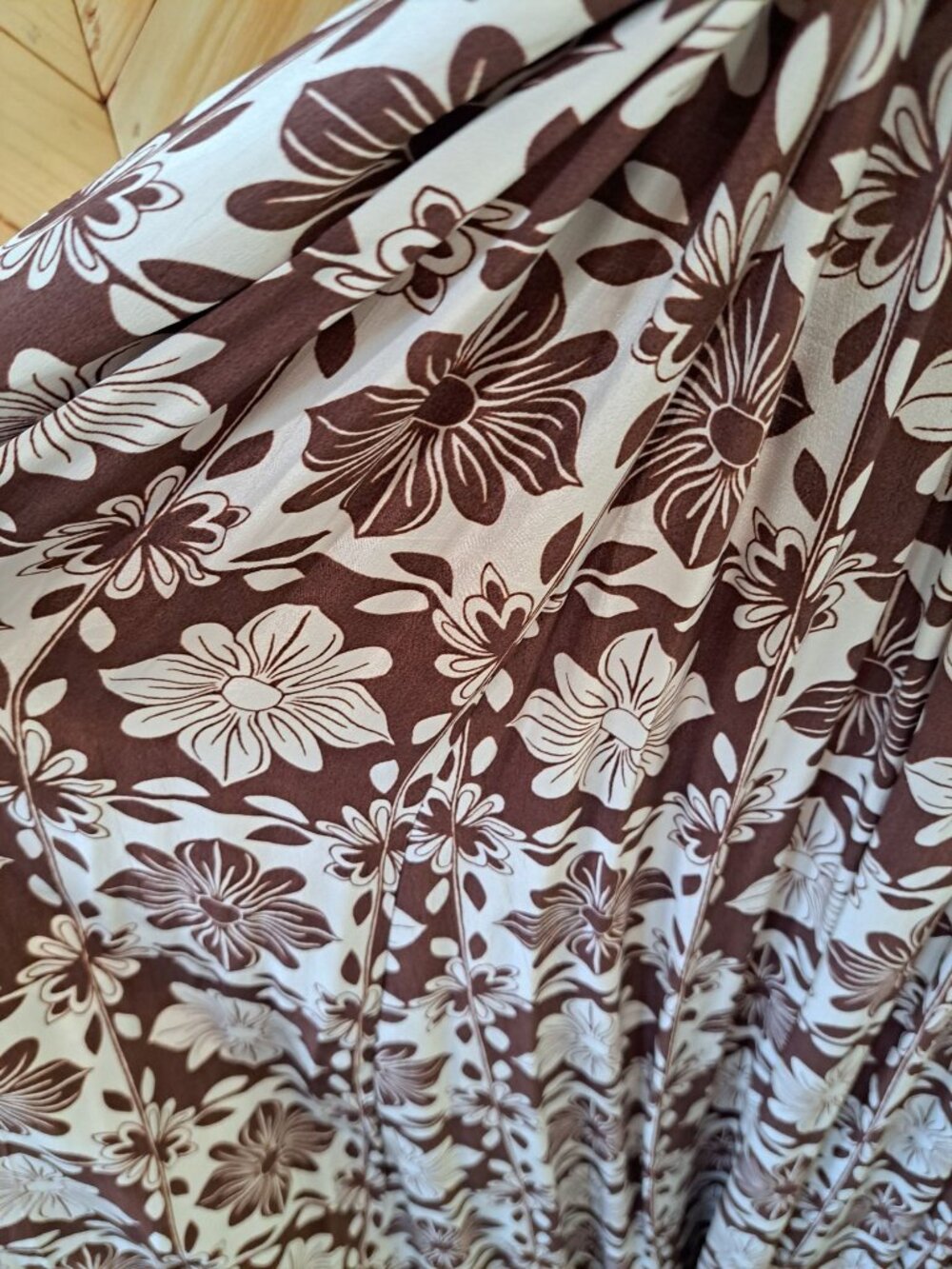 New J.Crew Womens Caspia Floral Crepe Maxi Dress  Brown/White L Sleeveless - Picture 5 of 15